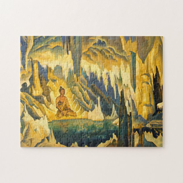 Buddha the Winner (Buddhist Art) (by Roerich) Jigsaw Puzzle (Horizontal)