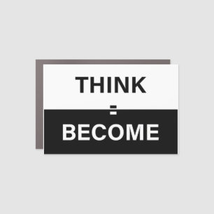Buddha Think Become Car Magnet