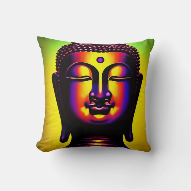 Buddha Throw Pillow (Front)