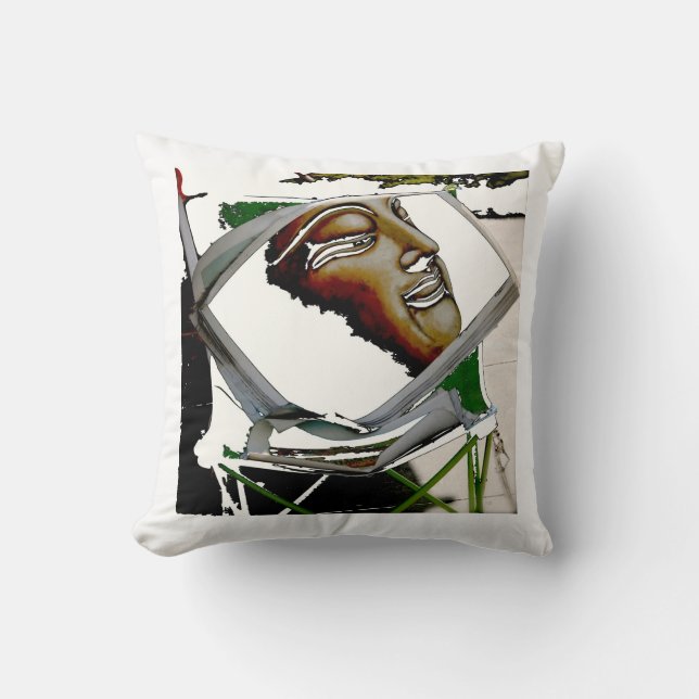 Buddha Throw Pillow (Front)
