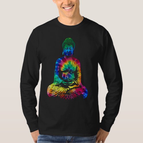 Buddha Tie Dye Vintage Yoga Spiritual Zen Buddhism T_Shirt
