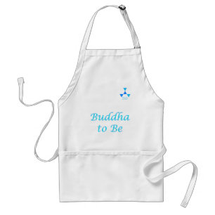 Buddha to Be in blue Adult Apron