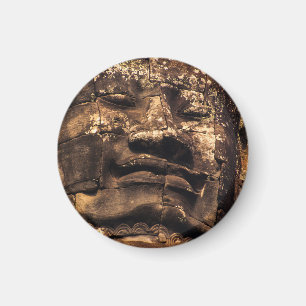 Buddha Totem Angkor Wat Circle Magnet