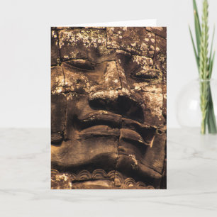 Buddha Totem at Angkor Wat - Folded Greeting card