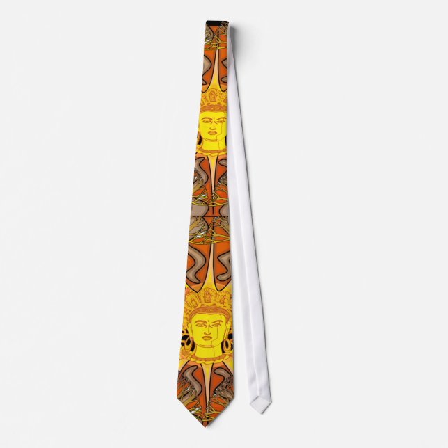 "BUDDHA TREE" NECKTIE (Front)