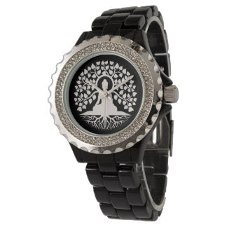 Buddha Tree of Life Spiritual Art Watch