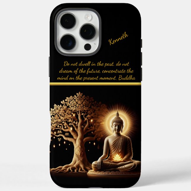 Buddha under a glowing tree  Case-Mate iPhone case (Back)