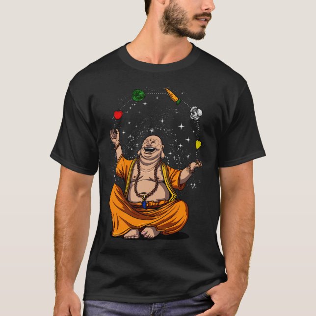 Buddha Vegan Meditation T-Shirt (Front)