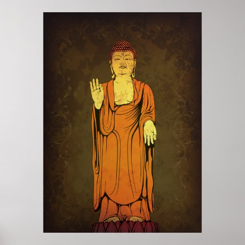 Buddha Vitarka Mudra Poster