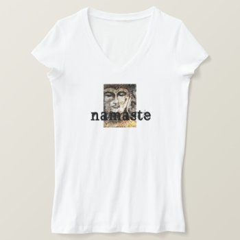 Buddha Watercolor Namaste Women's T-shirt by KariAnapol at Zazzle