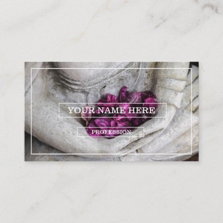 Buddha With Blossoms  Business Card