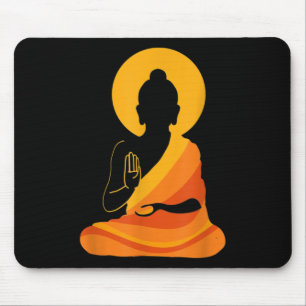 Buddha YingYang Zen Yoga, Relax, Enjoy Life Mouse Pad