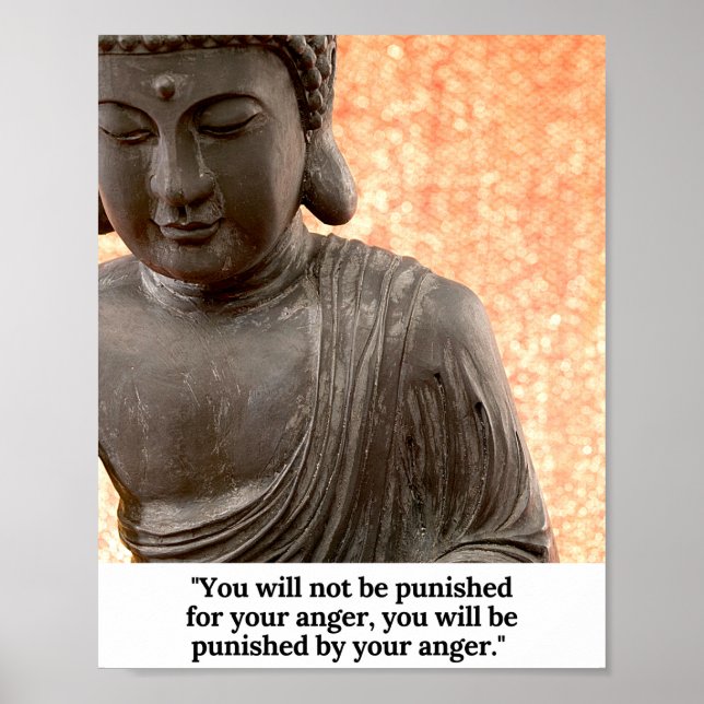 Buddha - You will not be punished for your anger Poster (Front)