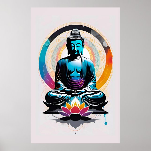 Buddha Zen Art  Poster (Front)