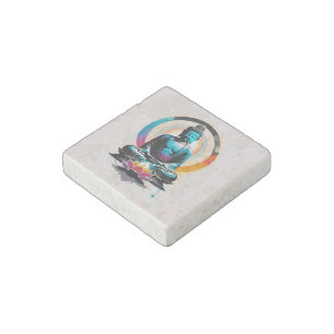 Buddha Zen Art Stone Magnet