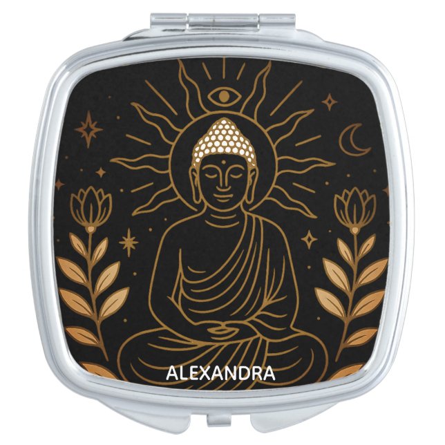 Buddha Zen  Compact Mirror (Front)