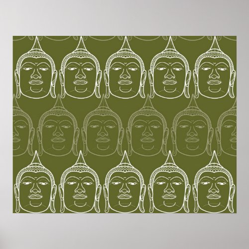 Buddha Zen Modern Pattern Custom Poster