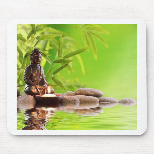 buddha zen serenity garden mouse pad (Front)