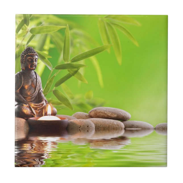 buddha zen serenity garden tile (Front)