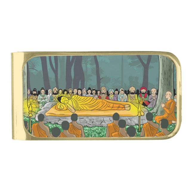 Buddha's Final Nirvana Money Clip (Front)
