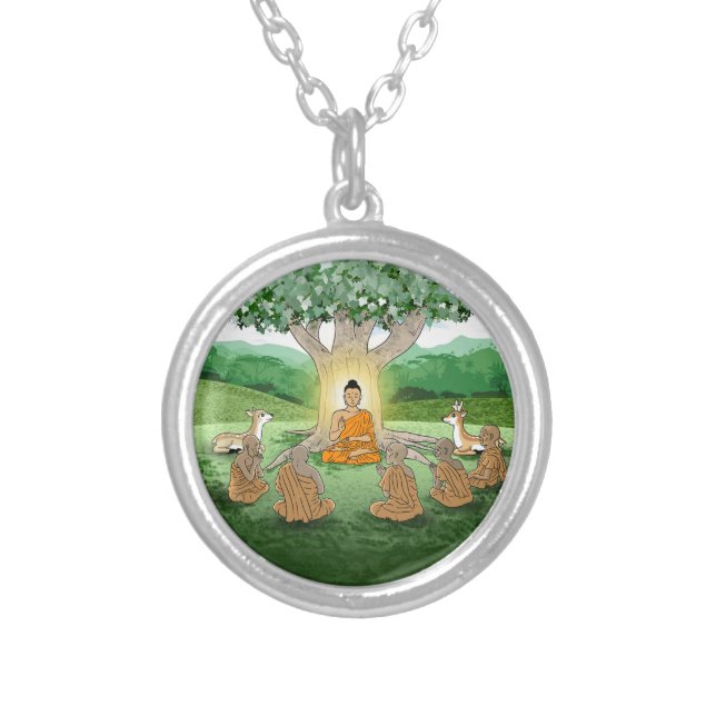 Buddha's First Sermon Teaching Necklace (Front)