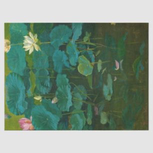 Buddha's Flowers, Lotus, Tokyo by Theodore Wores Tissue Paper
