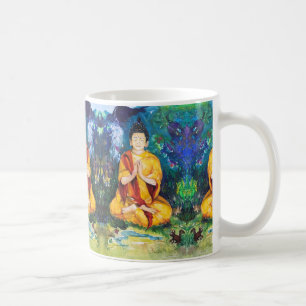 Buddhas Garden Meditate Pray Maureen Girard Tibet Coffee Mug