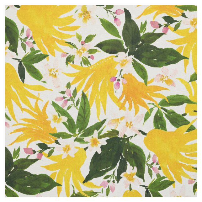 BUDDHA'S HAND Citrus Fruit Fabric (Swatch)