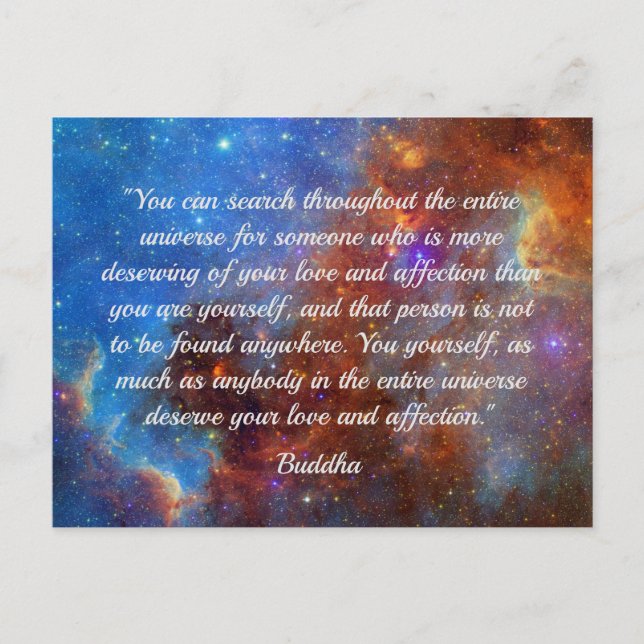 Buddha's Happiness Wisdom postcard (Front)