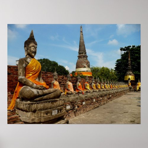 Buddhas in Ayutthaya Poster