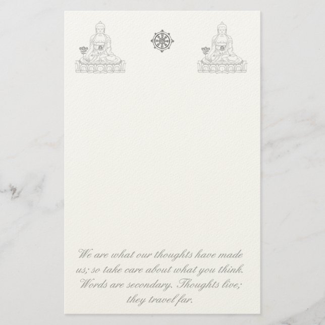 Buddha's MEMO Stationery (Front)