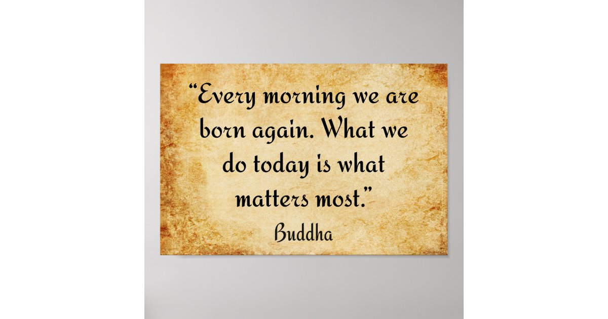 Buddha's Motivational Quote Poster | Zazzle