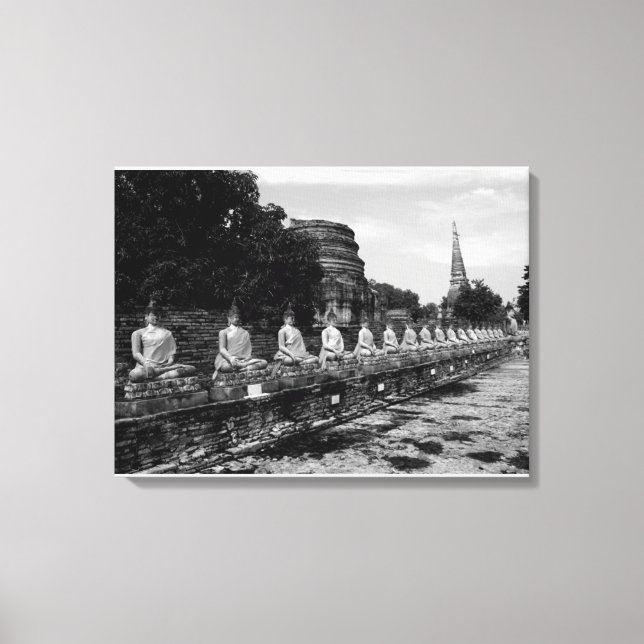Buddhas of Ayutthaya Canvas Print (Front)