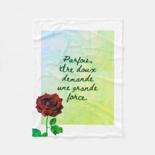 BuddhaToday #2 Cozy Buddha Bleu bébé Miami Rose Fleece Blanket