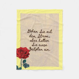 BuddhaToday #2 Gemütlicher Buddha  Fleece Blanket