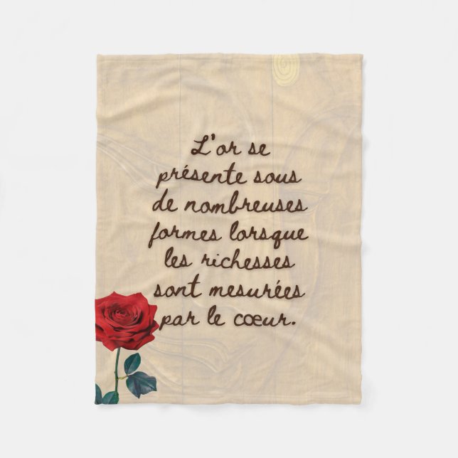 BuddhaToday #7 Cozy Buddha 🌹  Fleece Blanket (Front)