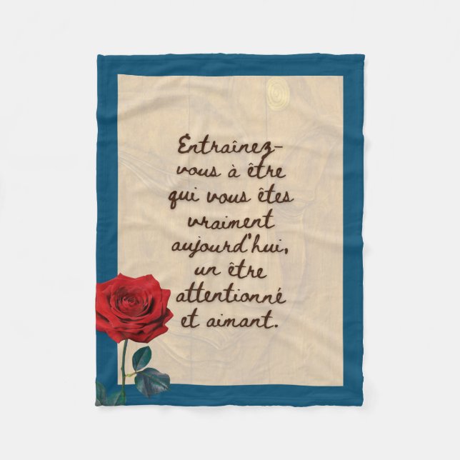 BuddhaToday #9 Cozy Buddha Fleece Blanket (Front)