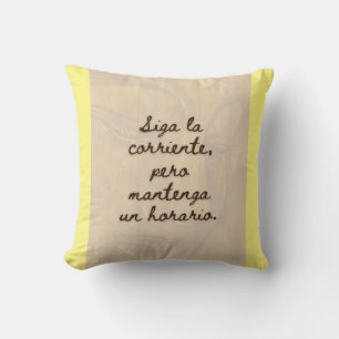 BuddhaToday V2 #3 Cita de la almohada de paz   Throw Pillow
