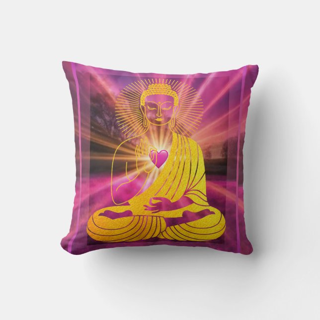 BuddhaToday V4 #1 Peace Pillow  (Front)