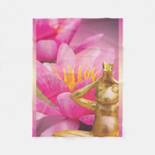 BuddhaTodayV3.pnk #11 Cozy Buddha Fleece Blanket