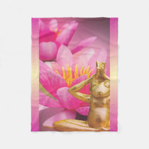 BuddhaTodayV3.pnk #13 Cozy Buddha Fleece Blanket