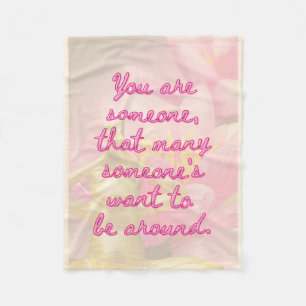 BuddhaTodayV3.pnk #8 Cozy Buddha Fleece Blanket