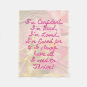 BuddhaTodayV3.pnk #9 Cozy Buddha Fleece Blanket