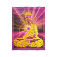 BuddhaTodayV4 #1 Cozy Buddha Fleece Blanket