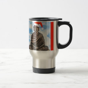Buddhism - Buddha - Merry Christmas Hat Travel Mug