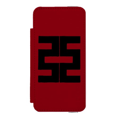 Buddhism Double Ax Wallet Case For iPhone SE55s