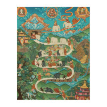 Buddhism Print - The Nine Mental Abidings Samatha