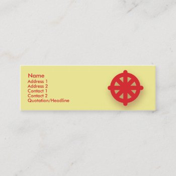 Buddhism - Skinny Mini Business Card by ZazzleProfileCards at Zazzle