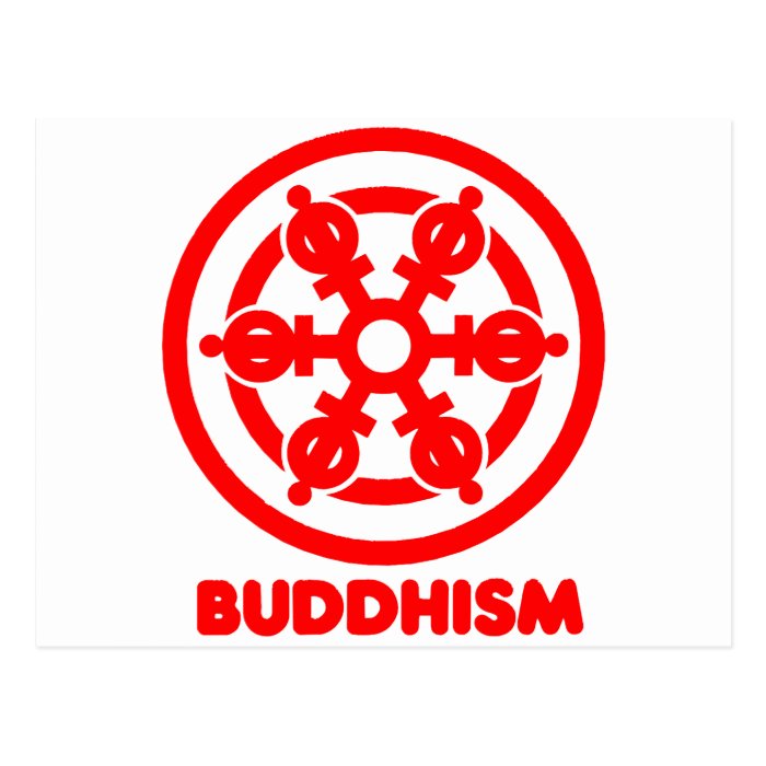 Buddhism Symbol Post Card