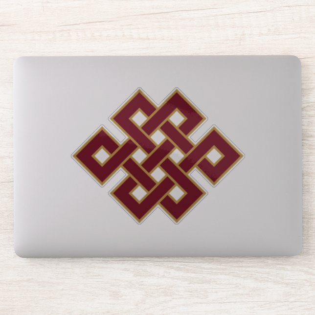 Buddhism The Endless Knot Sticker (Computer)